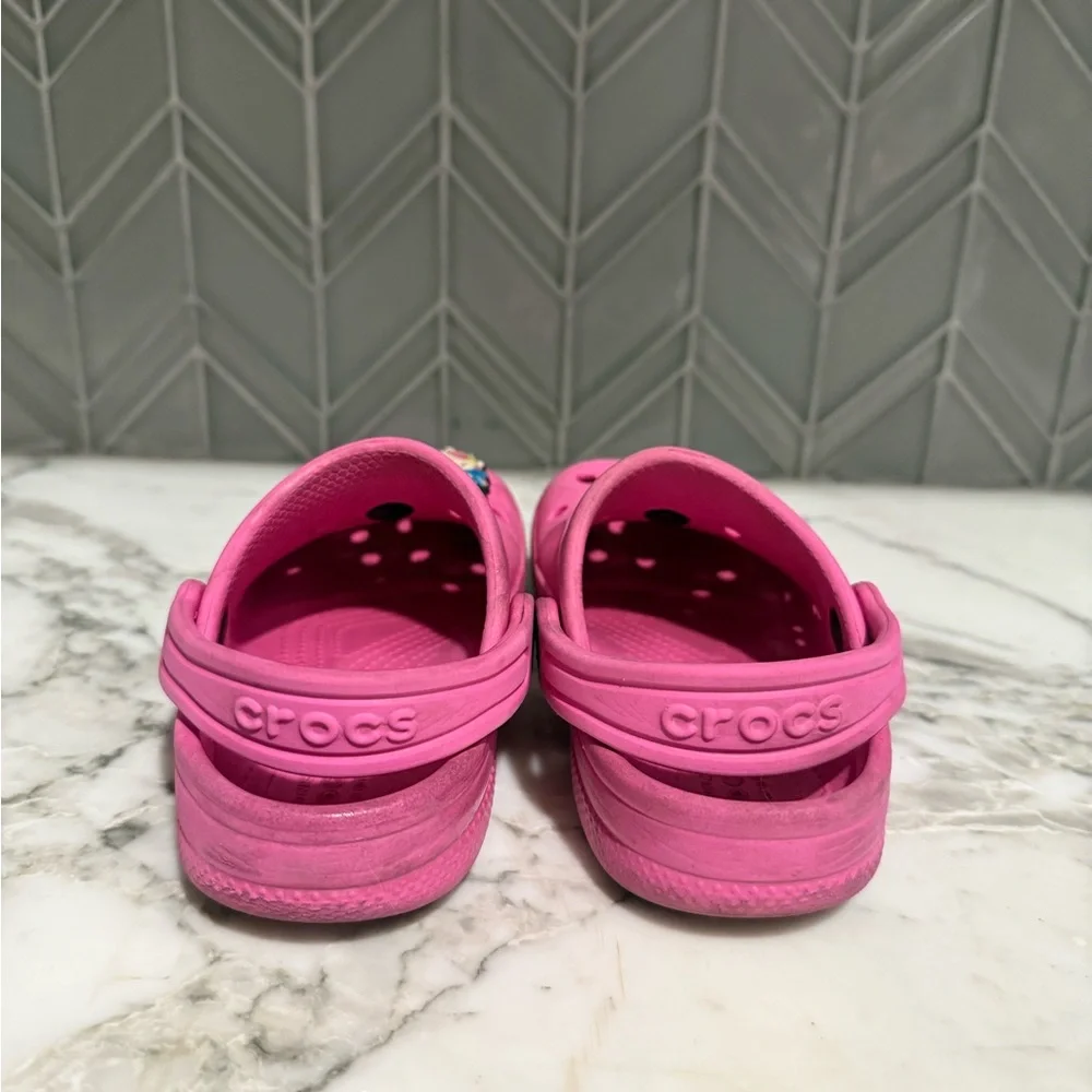 $20 ADD ON Crocs 9 Hot Pink Charms 9c Natives Water Shoes‎